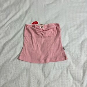 Pink Strapless Knit Tube Top - Women